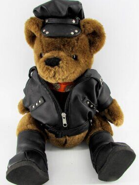 Harley-Davidson Vintage 1998 "Panhead Pete" Plush Motorcycle Biker Bear